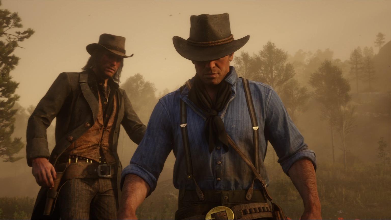 Джон Марстон из Red Dead Redemption 2 солгал, что не умеет плавать