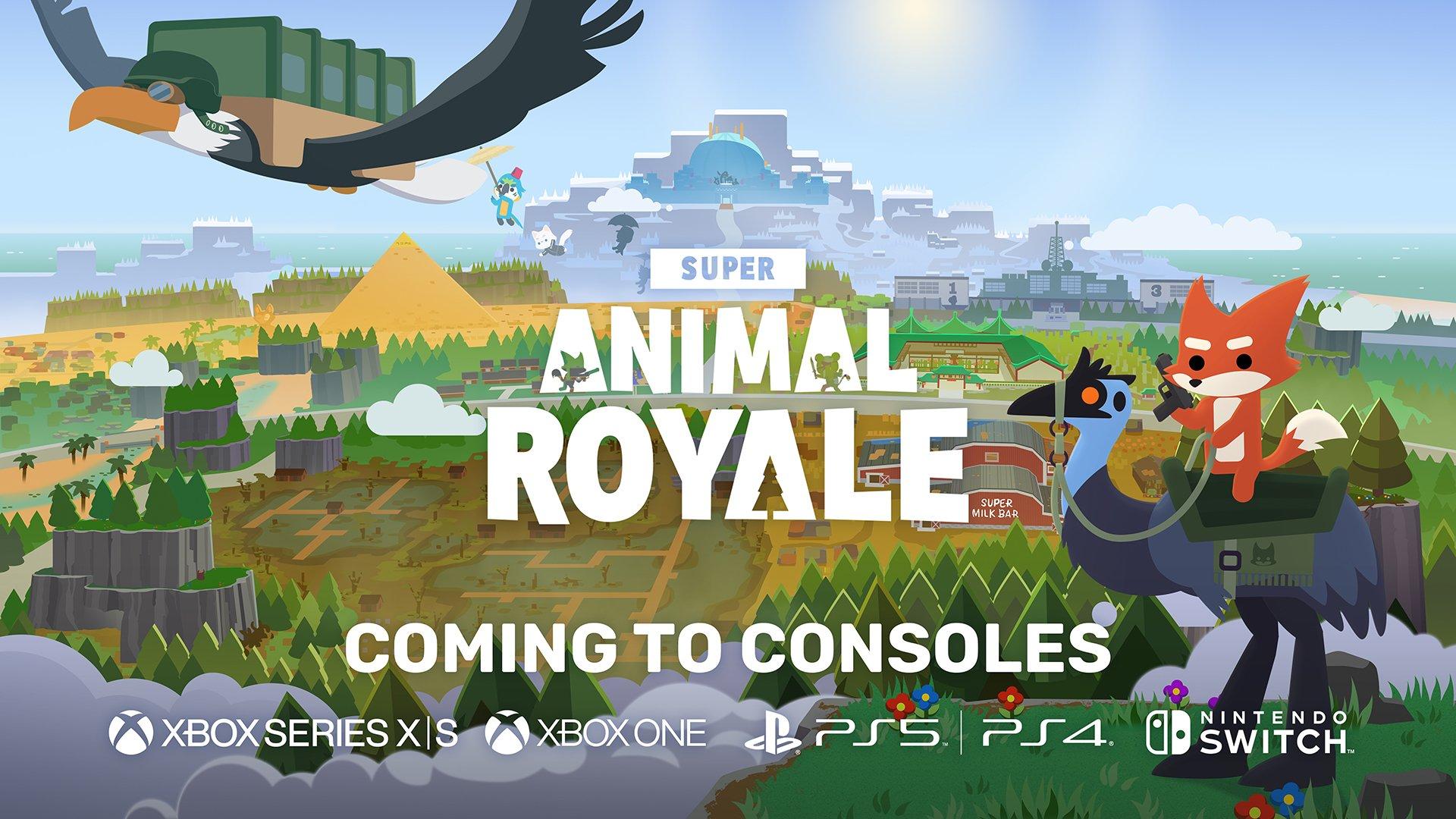 Super Animal Royale выйдет на консолях. Это бесплатная двухмерная  королевская битва с животными