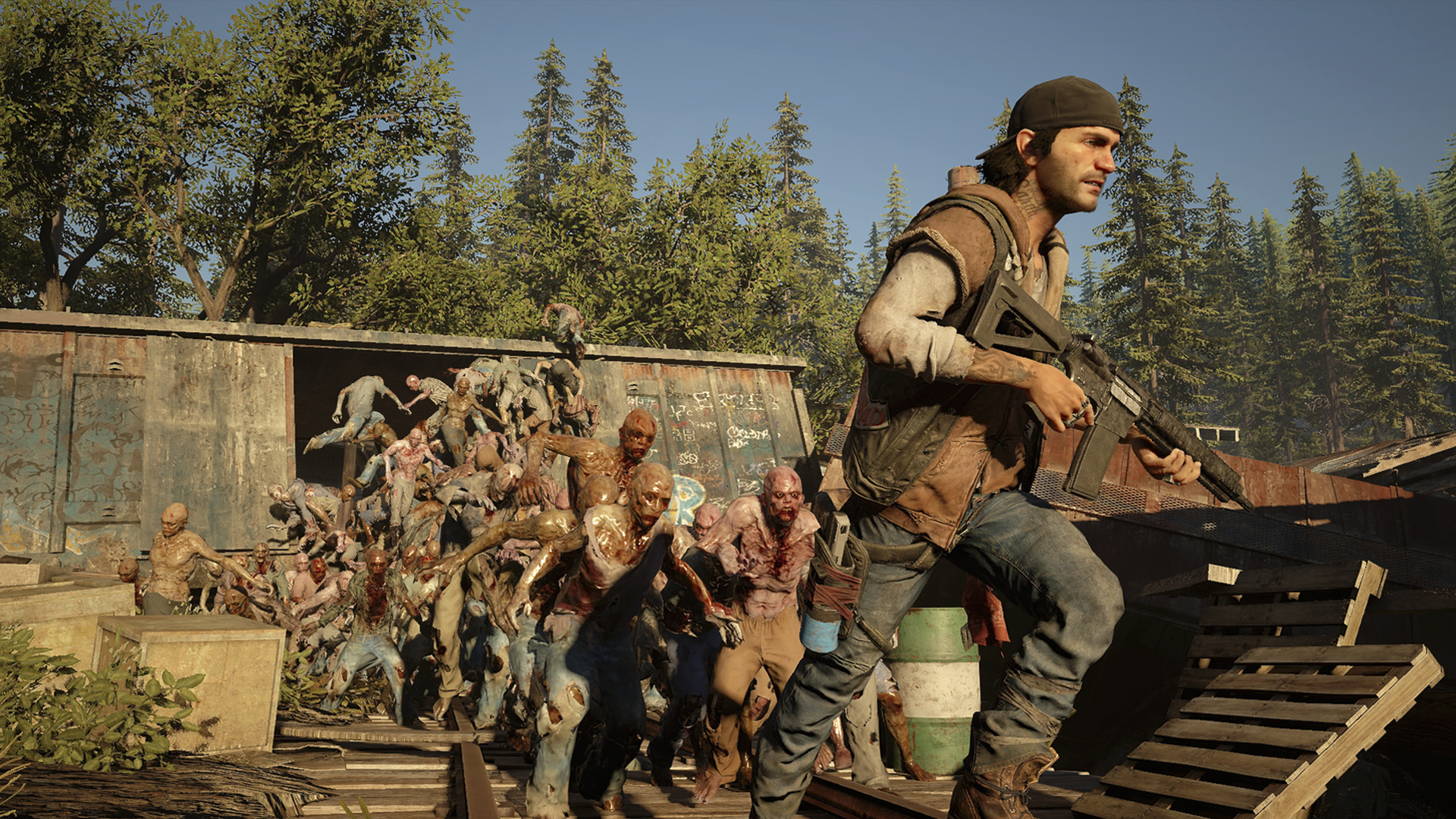 Больше мяса – мод для Days Gone значительно увеличивает численность орд  зомби