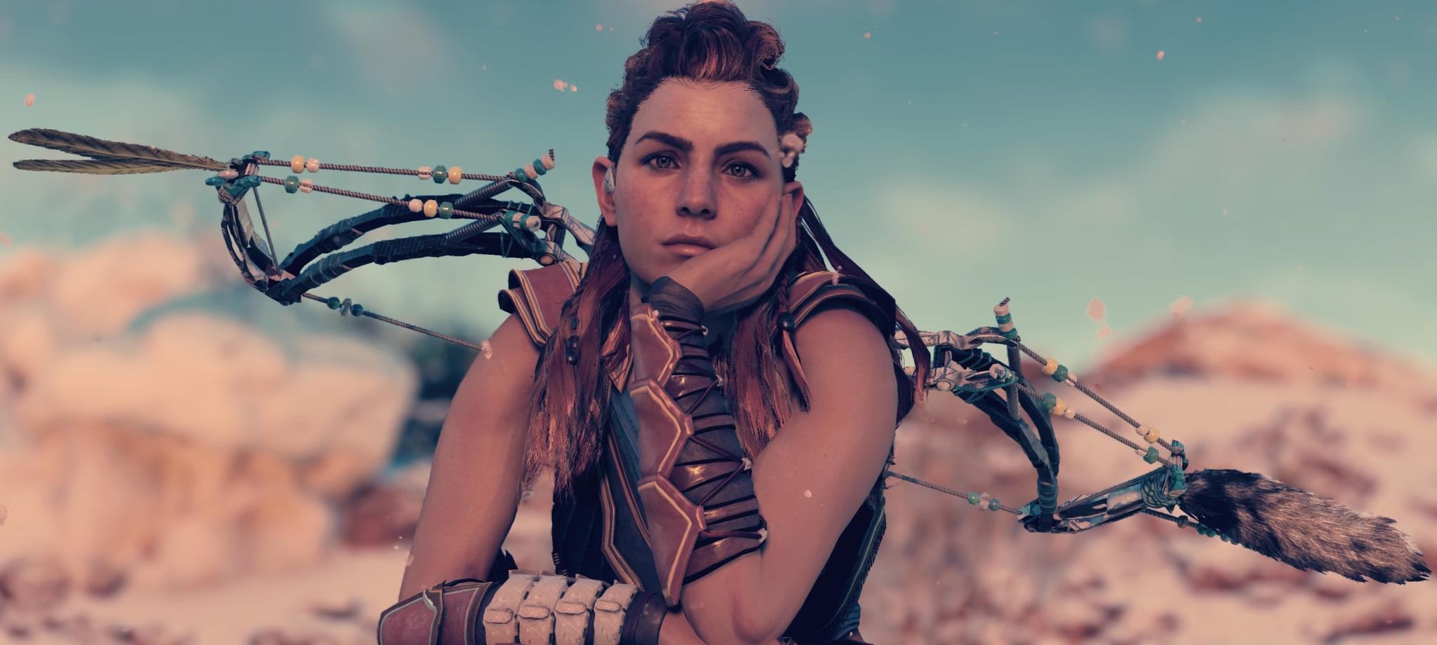 Утечка: модель героини Horizon Zero Dawn и лук в Genshin Impact