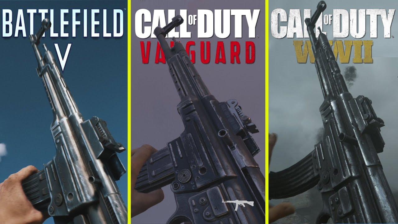 Видео сравнение оружия в Call of Duty: Vanguard, Battlefield 5 и Call of  Duty WWII