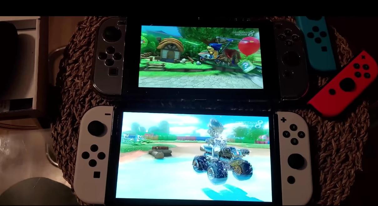 Nintendo Switch OLED vs. Nintendo Switch. Прямое сравнение экранов двух  консолей