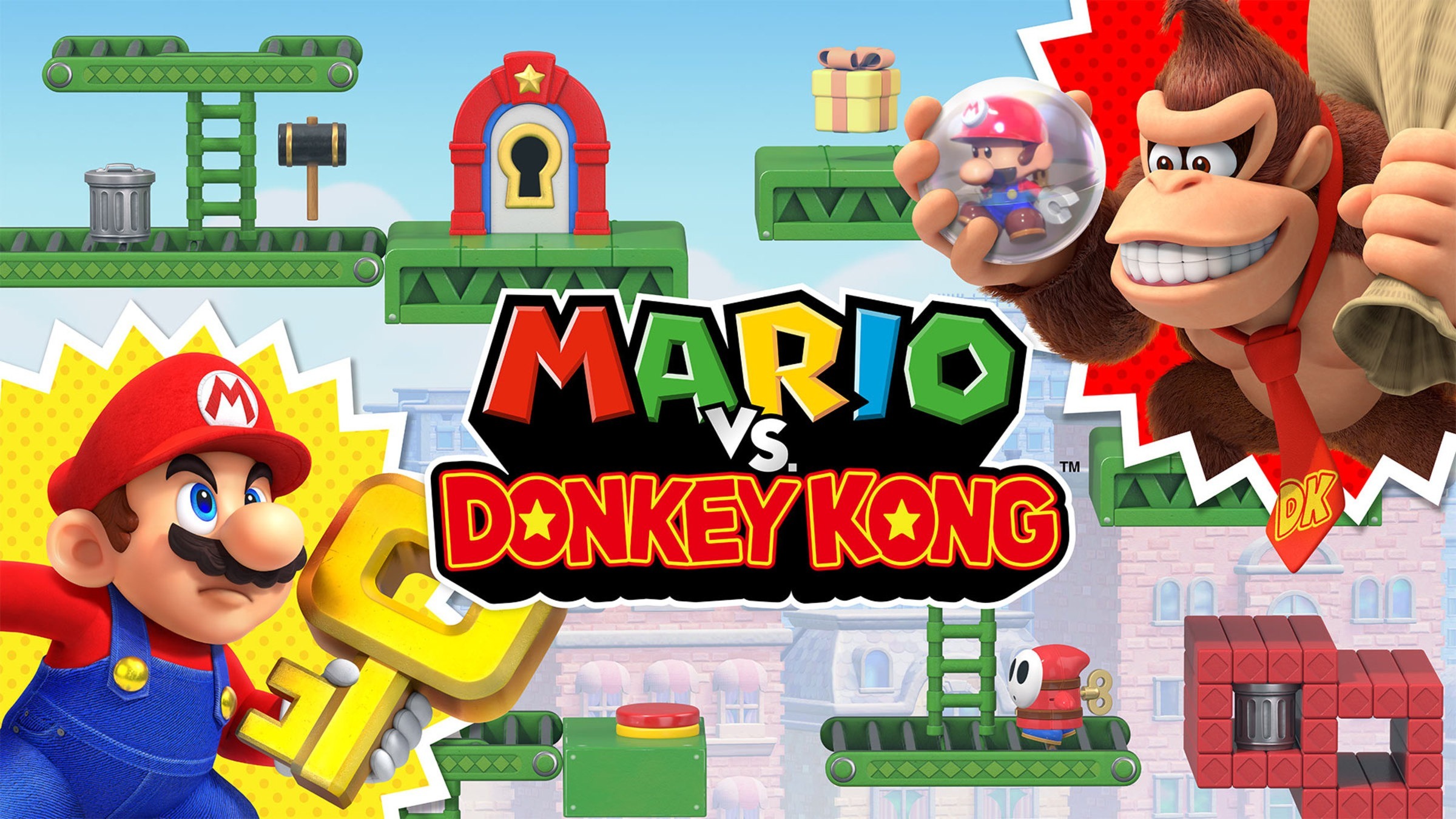 Смотрим стартовый трейлер Mario vs. Donkey Kong. Nintendo демонстрирует яркие  моменты игры