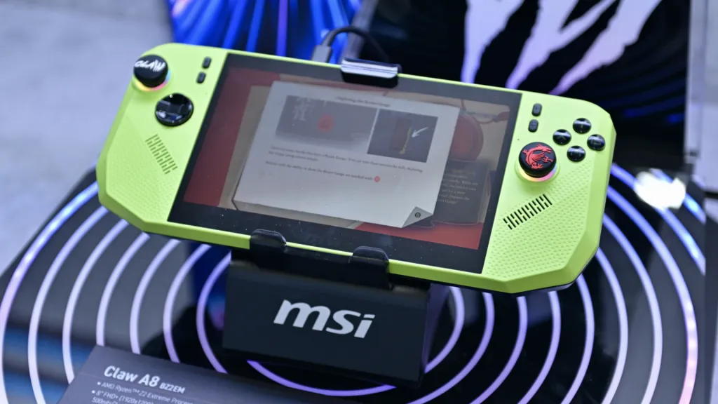MSI анонсировала переносной компьютер Claw A8 с чипом Z2 Extreme MSI анонсировала переносной компьютер Claw A8 с чипом Z2 Extreme