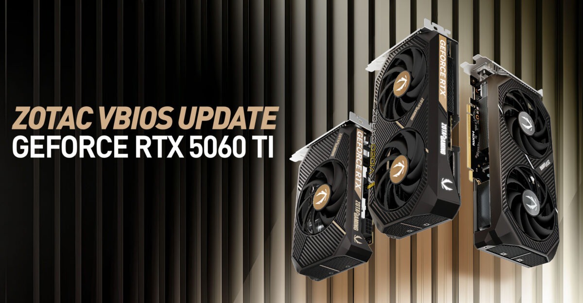 Zotac выпустила обновление VBIOS для RTX 5060 Ti, решающее проблему с черным экраном на старых платах