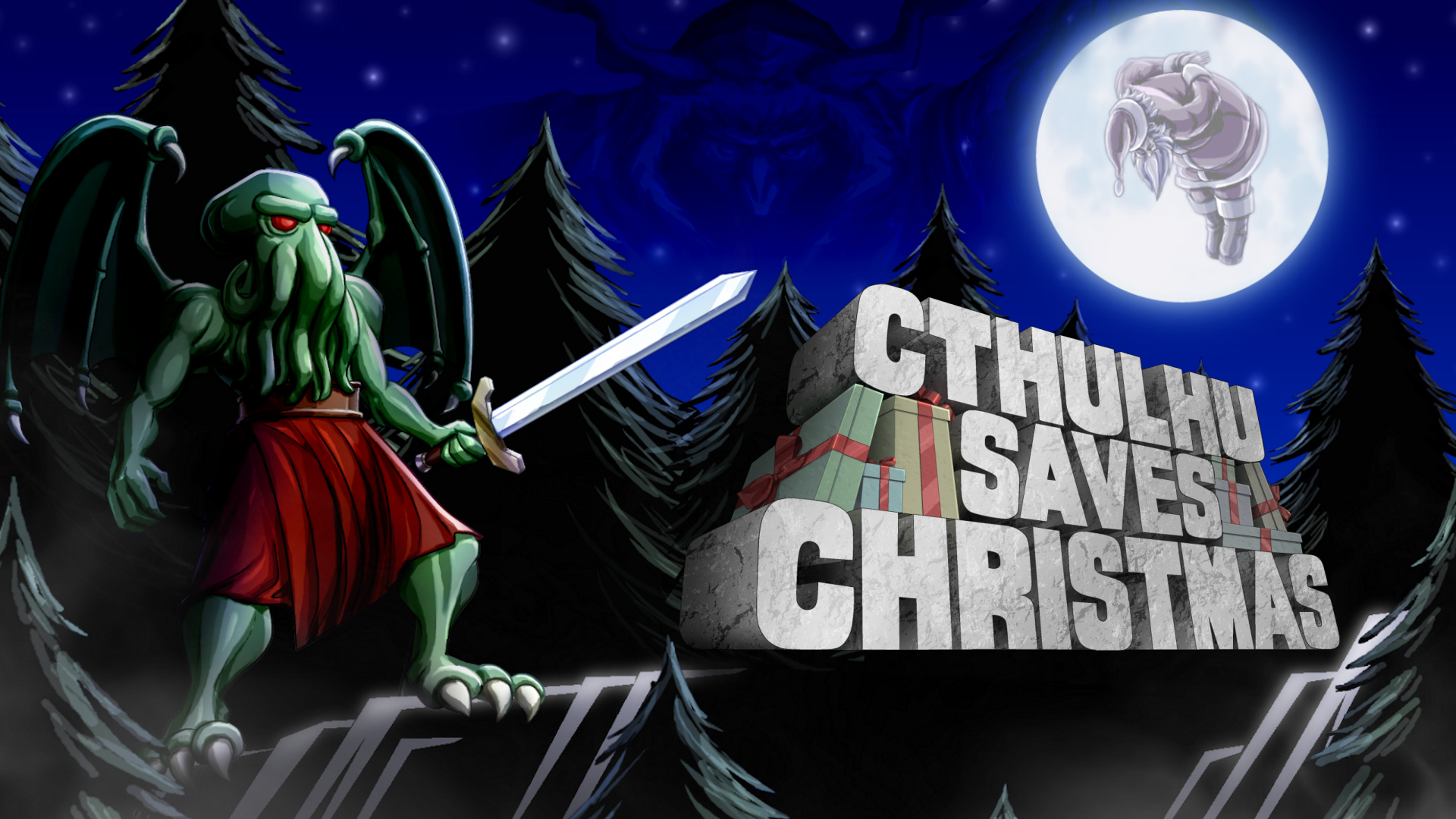 Постер Cthulhu Saves Christmas