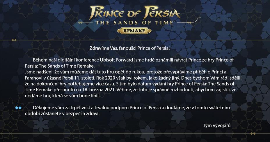 Remejk Prince Of Persia The Sands Of Time Perenesli Na Mart 2021 Goda