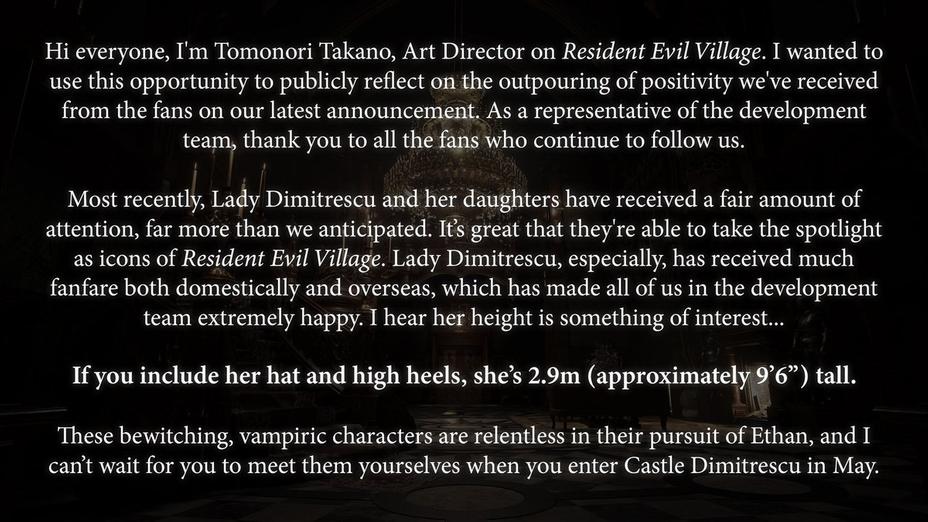Sozdateli Resident Evil Village Nazvali Rost Seksualnoj Vampirshi Ledi Dimitresku Vse o ledi dimitresku // resident evil village. sozdateli resident evil village nazvali