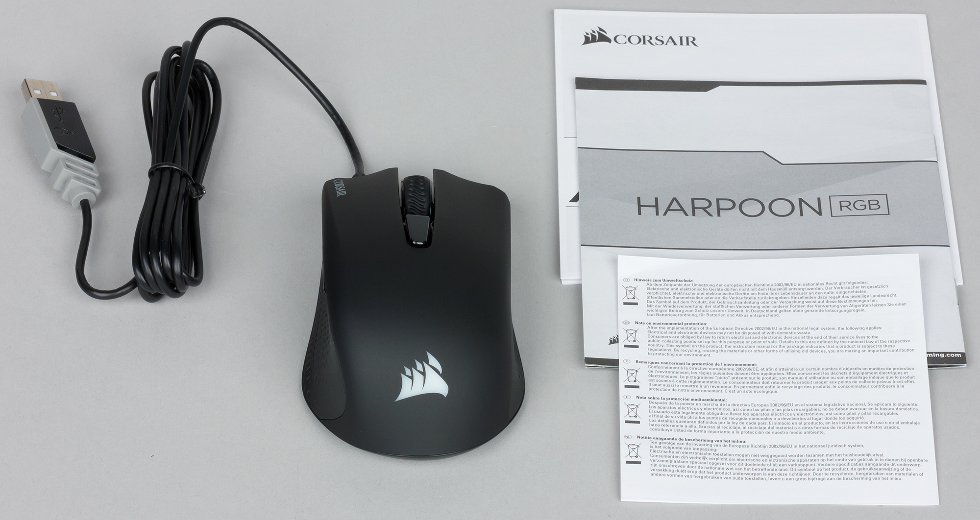 Corsair Harpoon RGB Pro Размеры.