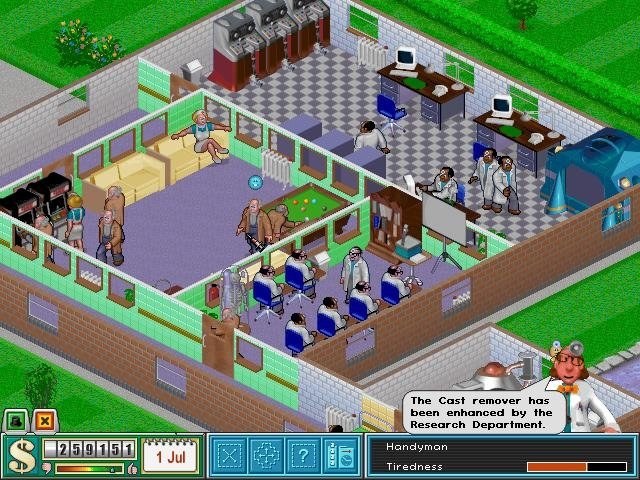 Как сохранить игру theme hospital