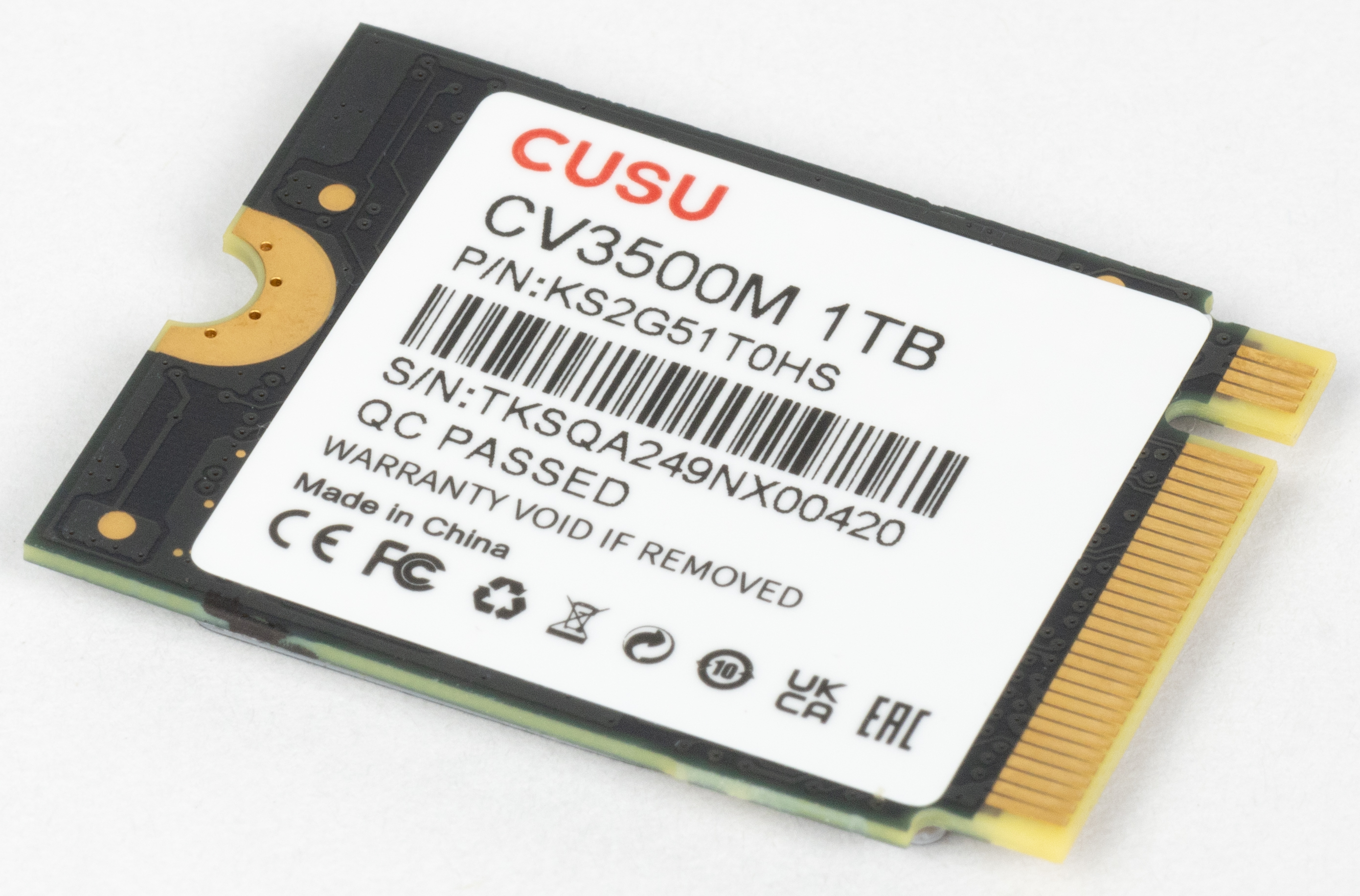 Обзор SSD Cusu CV3500M 1 ТБ – компактная модель формата M.2 2230