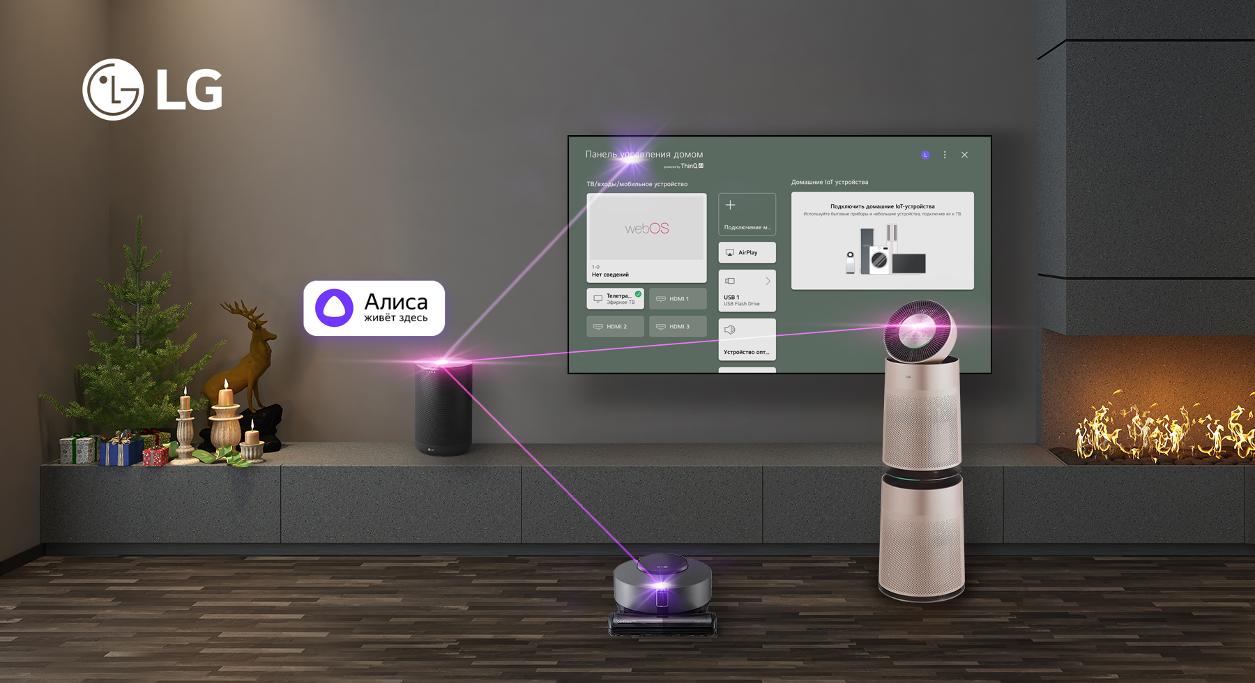 Умный дом lg thinq работает с алисой