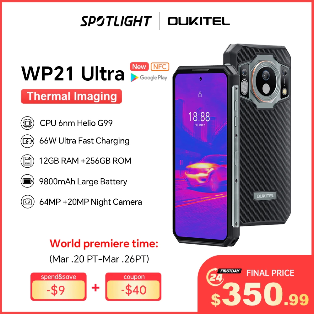 Oukitel WP21 Ultra — защищенный смартфон с Helio G99, 9800 мА•ч,  тепловизором и камерой ночного видения / iXBT.Market / iXBT Live