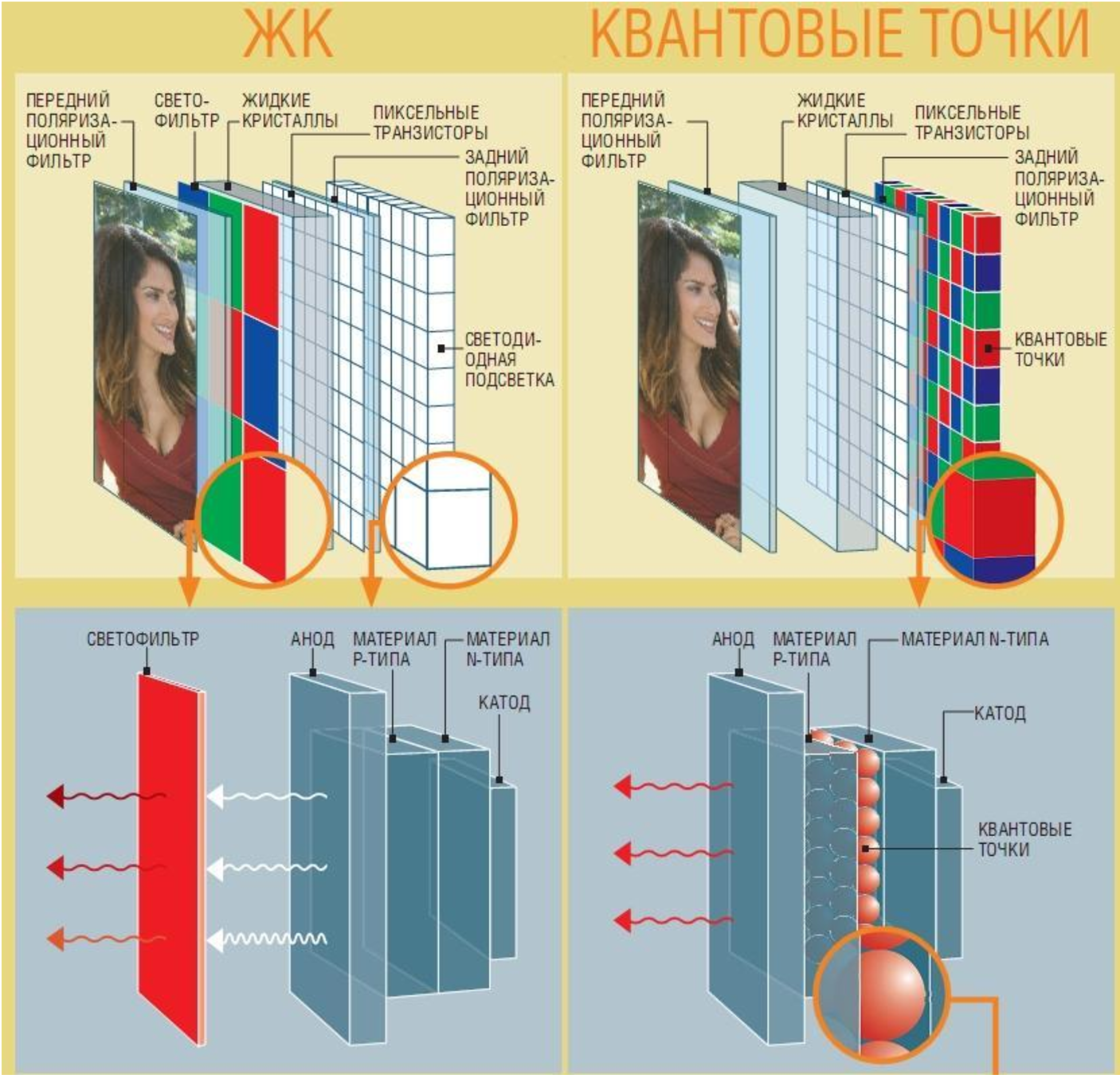 Технология qled. Дисплей на квантовых точках. Квантовые точки в телевизоре. Матрица на квантовых точках. Квантовые точки в экране телевизора.