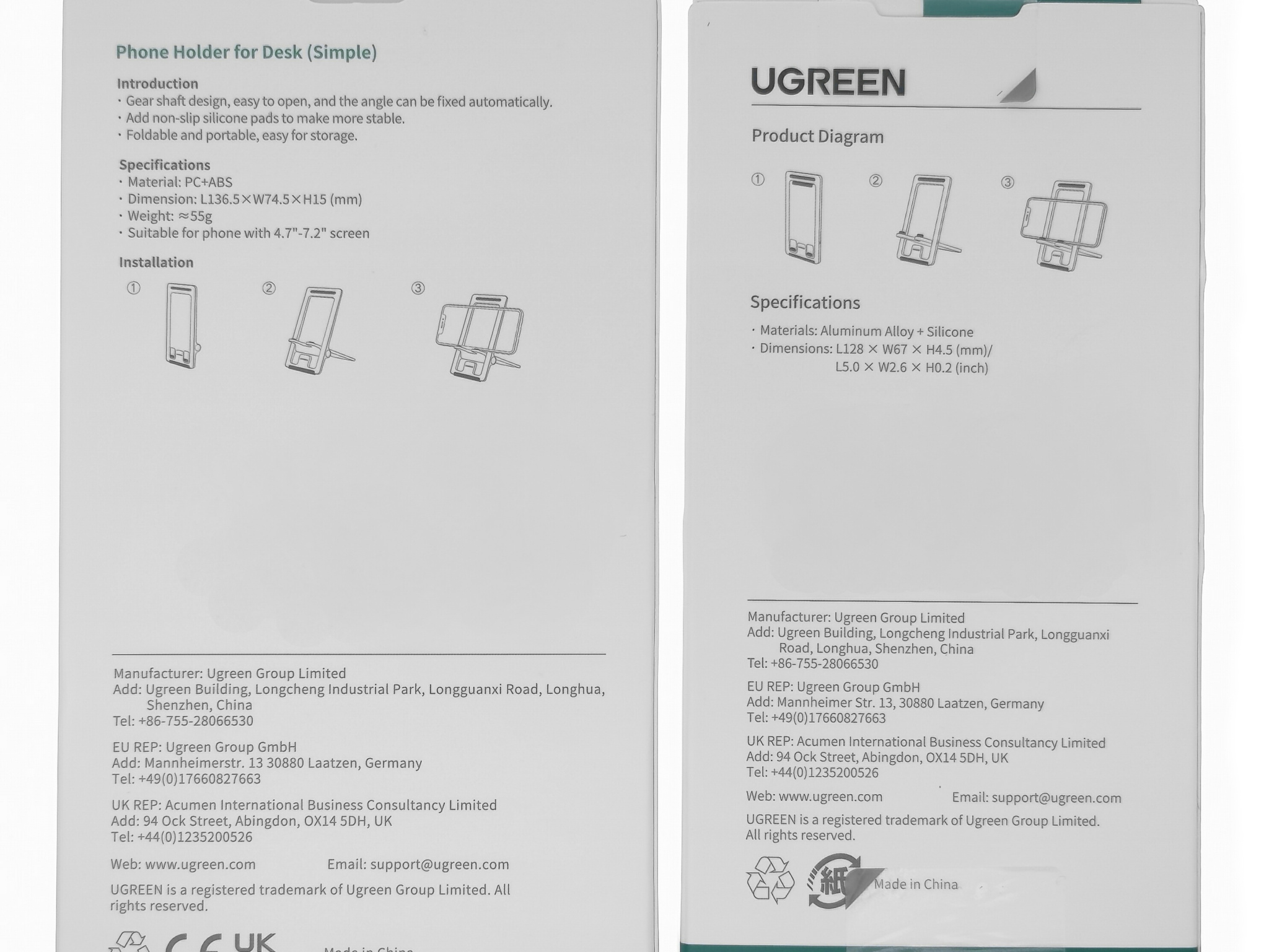 Обзор двух подставок Ugreen: для телефона, плоские, складные / Смартфоны и  мобильные телефоны / iXBT Live