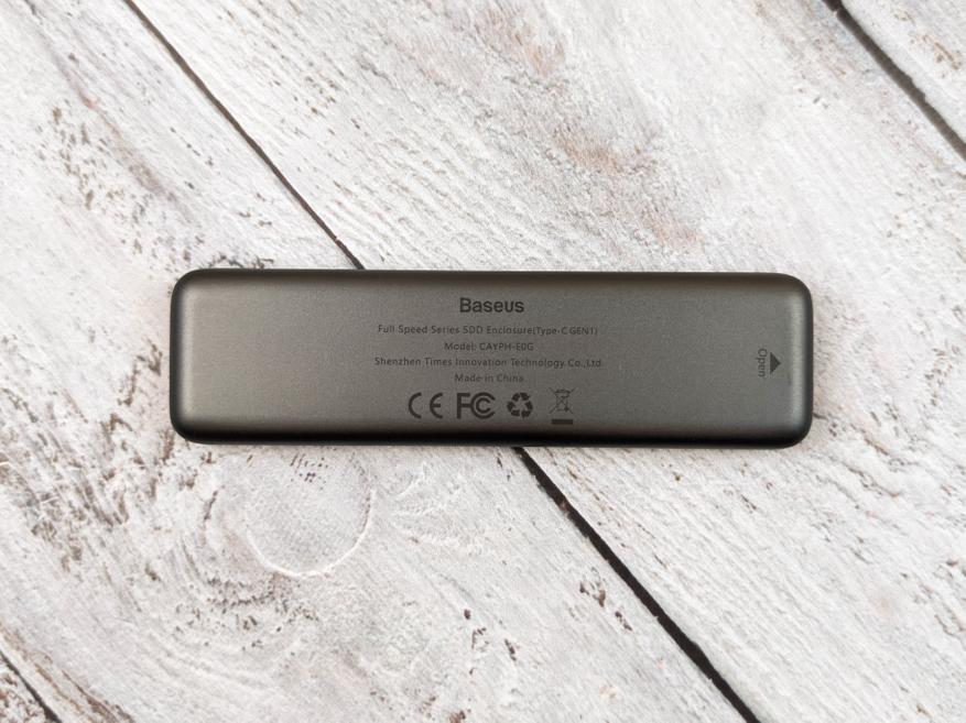 AliExpress: Внешний карман Baseus для M2 SSD (NGFF) SATA с подключением через Type C 3.1 Gen 1