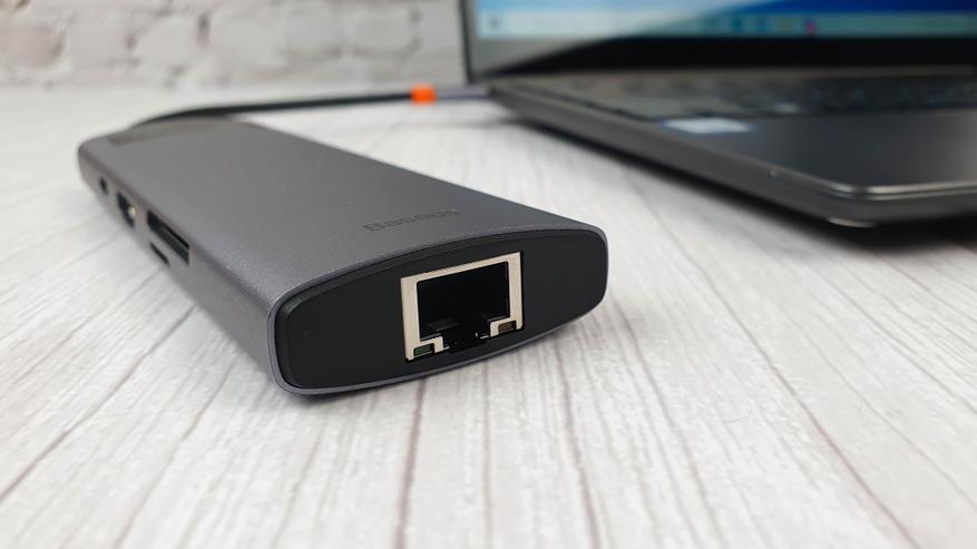 AliExpress: Концентратор Baseus 8-в-1 с поддержкой USB 3.0, HDMI, Dex, Ethernet и PD 100 Вт