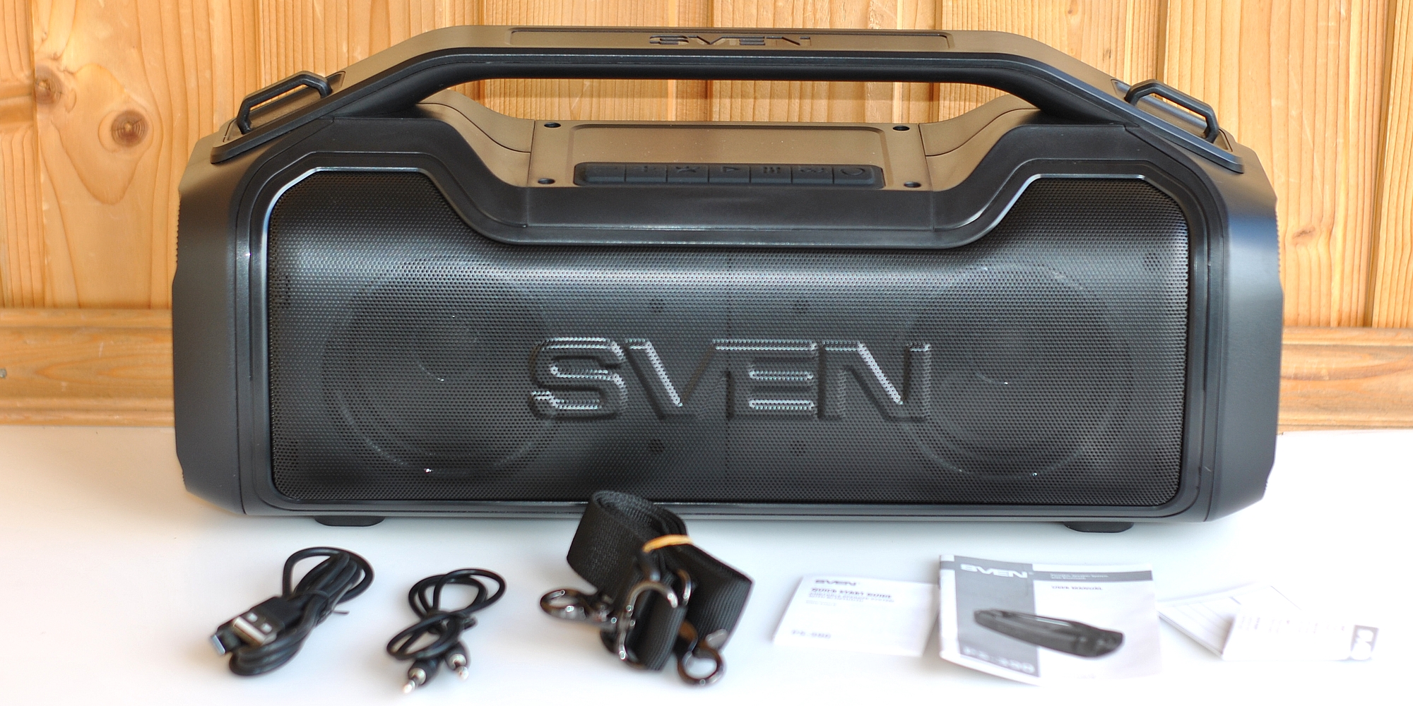 Обзор портативной акустики Sven PS-390: практичный и громкий бумбокс ...