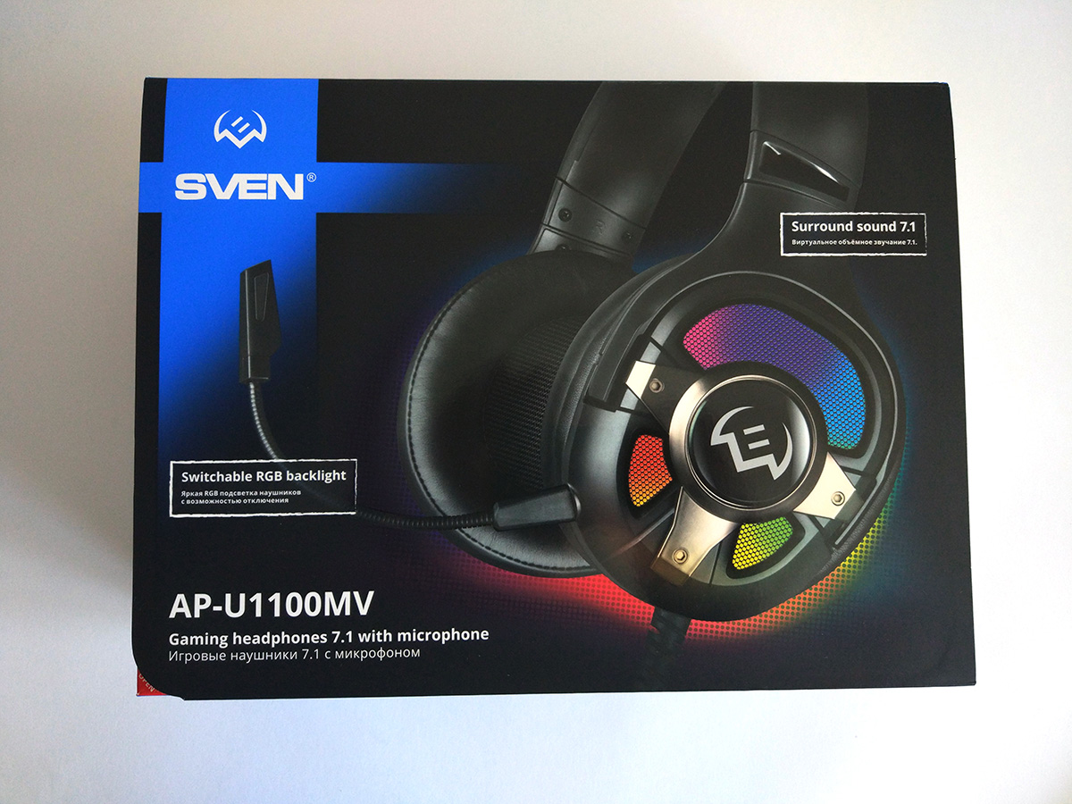 Обзор игровой гарнитуры Sven AP-U1100MV с RGB-подсветкой и виртуальным  звуком 7.1 / Hi-Fi и цифровой звук / iXBT Live