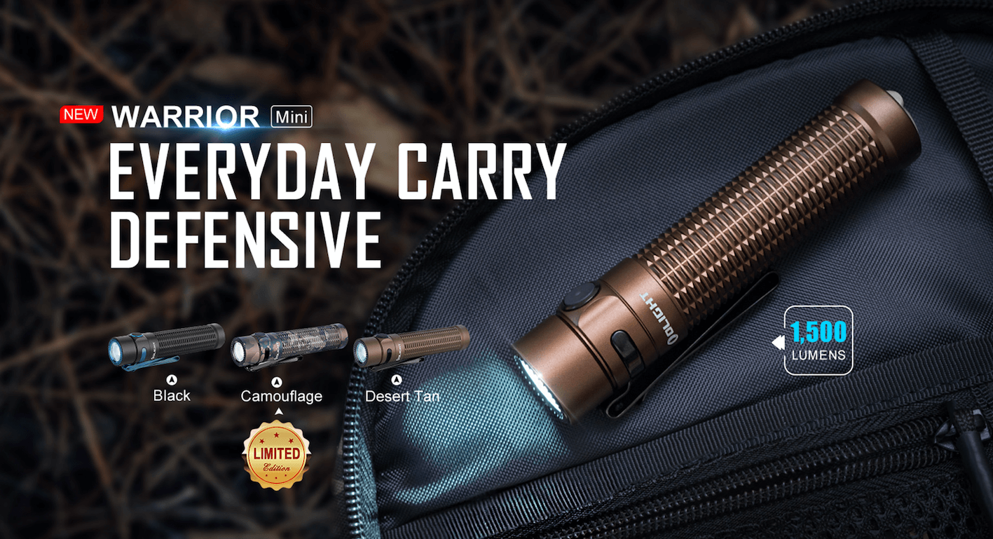 Olight-Russia » Olight Warrior mini: отличный яркий EDC-фонарик