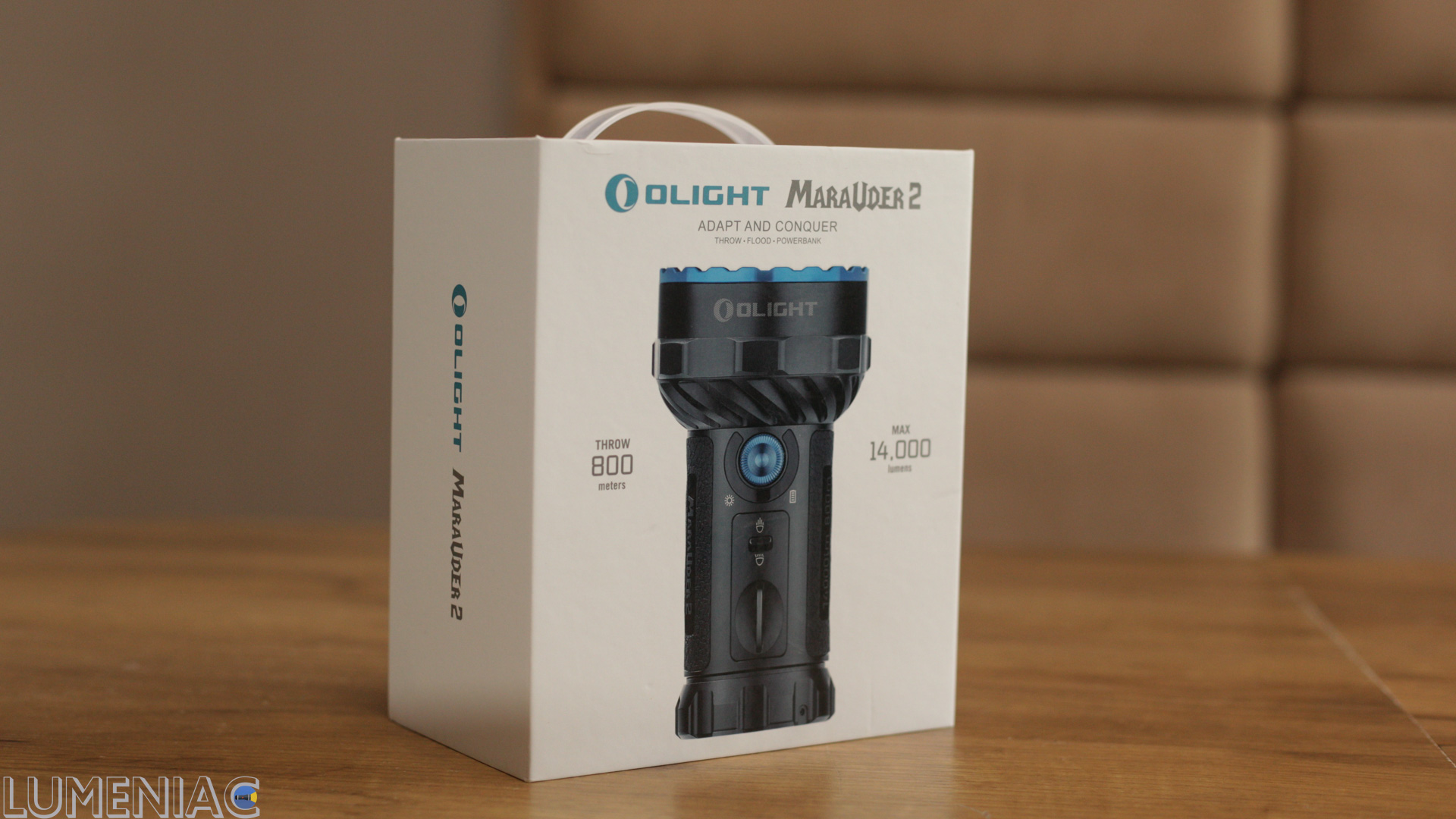 Runtime \ Beamshots \ Review Olight Marauder 2 (14000 + 800 lumens