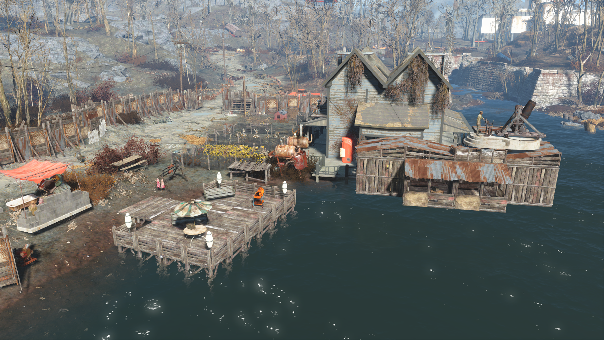 Fallout 4 особняк семьи крупов строить укрепления фото 99