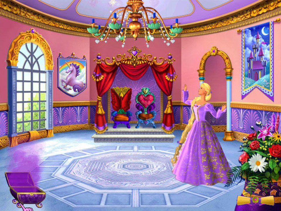 Игра компьютерная принцессы. Барби Рапунцель игра. Барби принцесса Рапунцель игра. Barbie: принцесса Рапунцель игра. Игра Barbie Magic Fairy Tales Rapunzel.