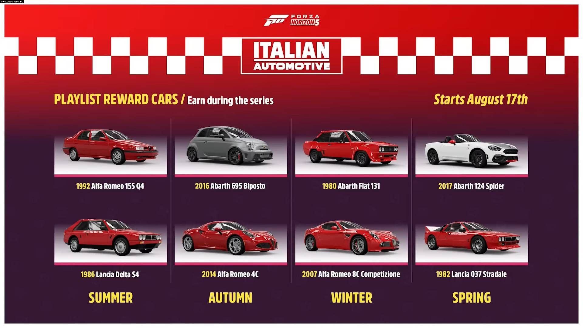 В Forza Horizon 5 вернутся машины итальянских марок Abarth, Alfa Romeo,  Fiat и Lancia / Компьютерные и мобильные игры / iXBT Live