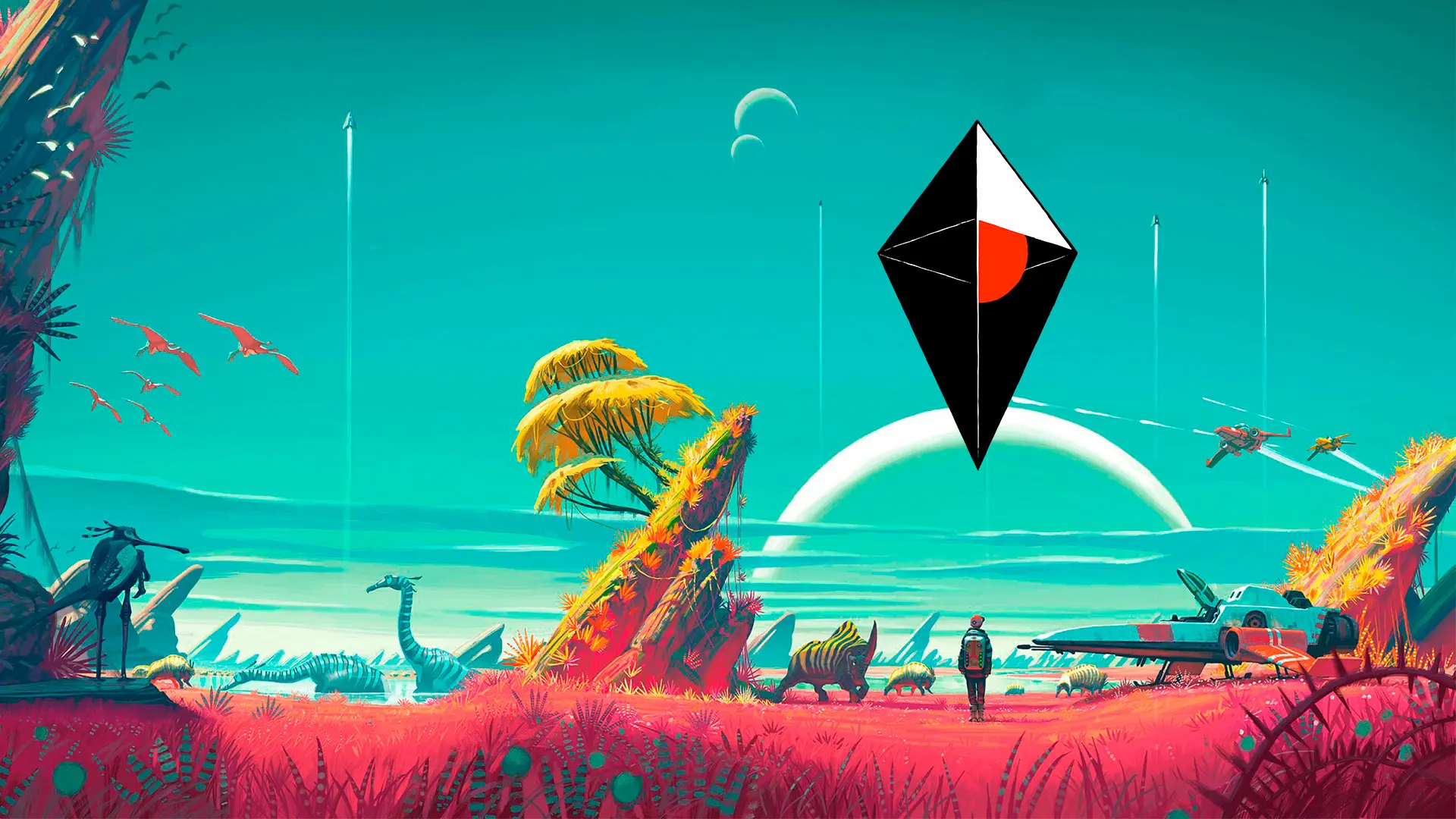 No man s sky omega. Рик и Морти no mans Sky. No man's Sky арт. No mans Sky арь. No man's Sky Normandy.