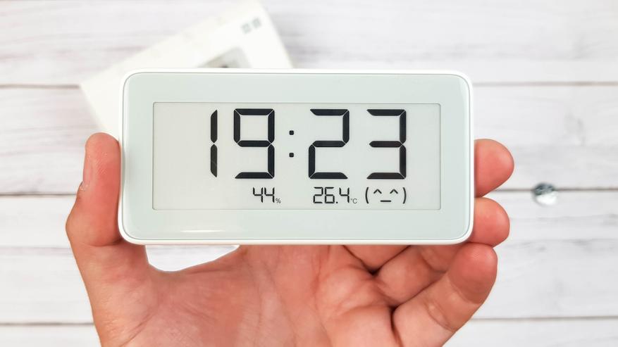 Часы Xiaomi Mi home (Mijia) с экраном E-ink, термометром, гигрометром и ...