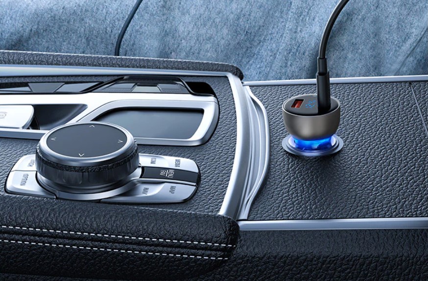 Мощное зарядное устройство Baseus 65W с разъемами USB-A и USB-C для ...