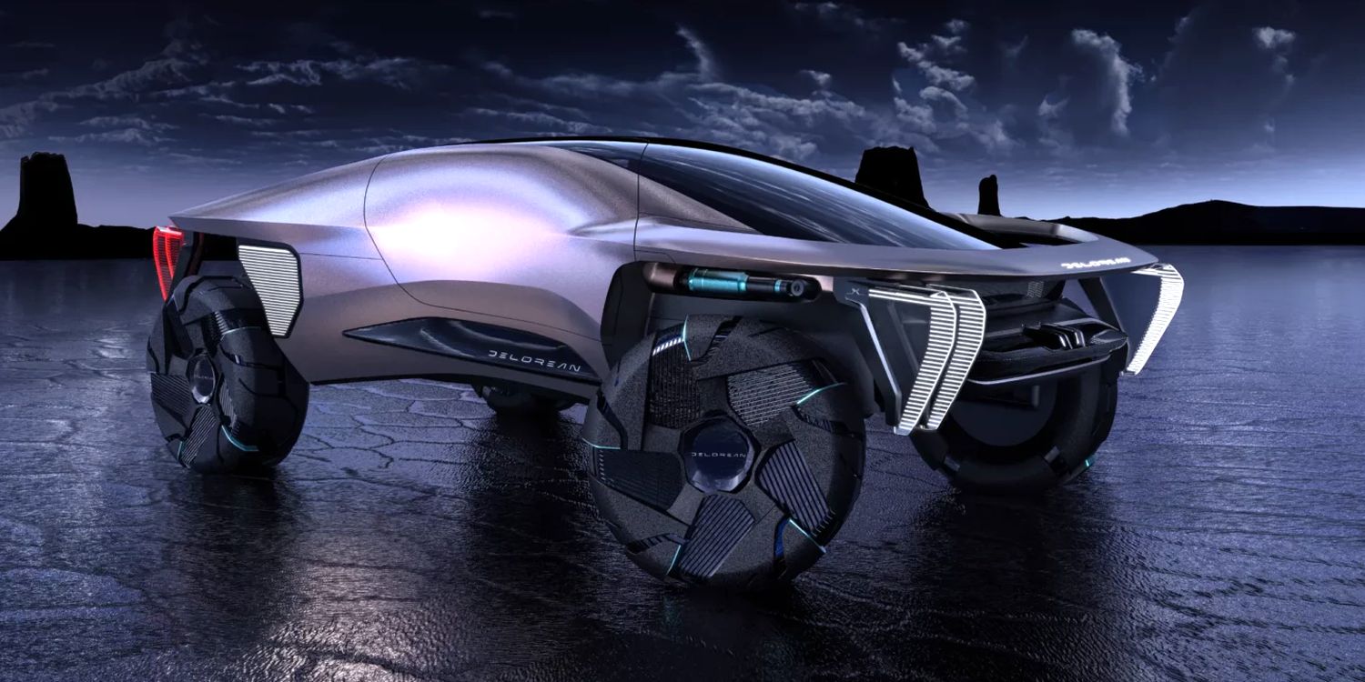 Самый футуристический концепт: Delorean показал рендеры Omega 2040 ...