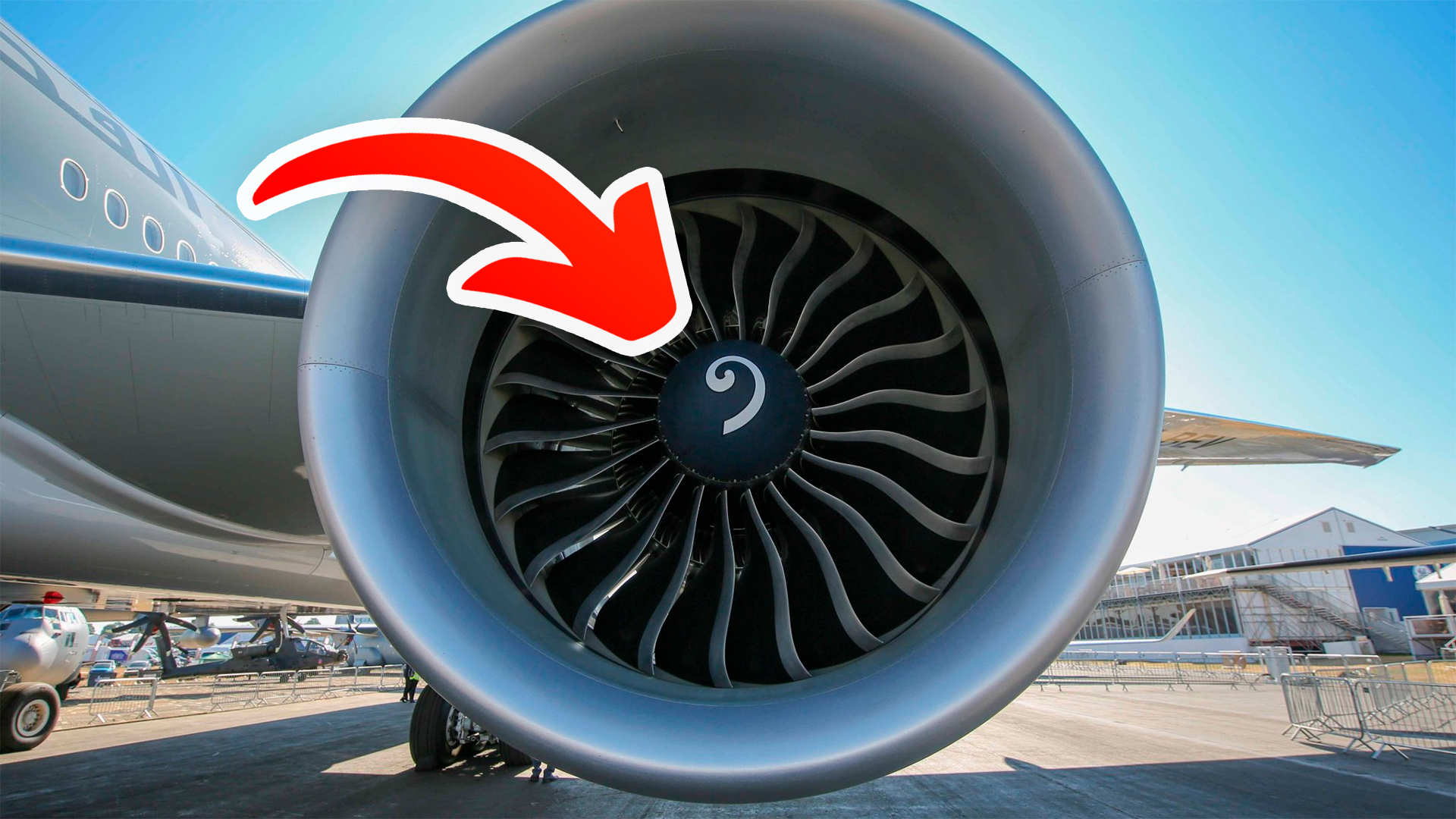 Для чего на двигателях авиалайнеров нарисованы белые спирали / Оффтопик ...