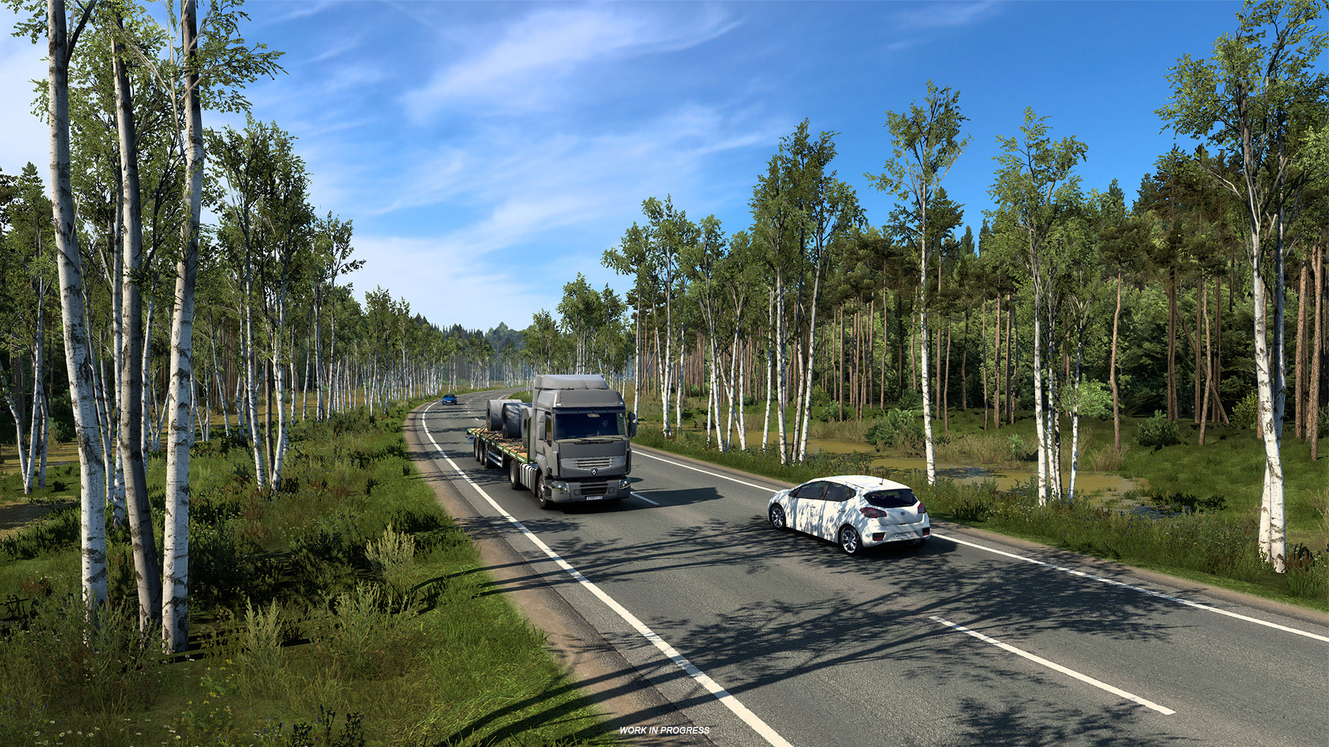 Берёзки и сосёнки в Euro Truck Simulator 2. Любуемся лесами России на  скриншотах нового дополнения