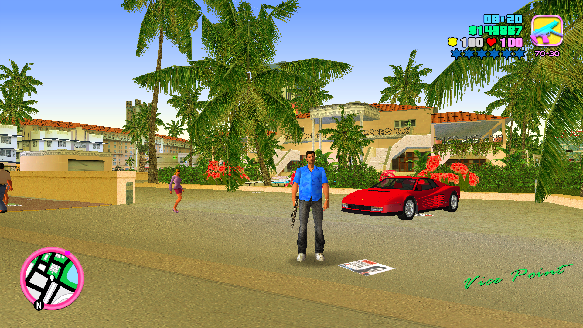 Правильная GTA Vice City The Definitive Edition с плавающим Томми.  Энтузиаст сделал ремастер игры вместо Rockstar