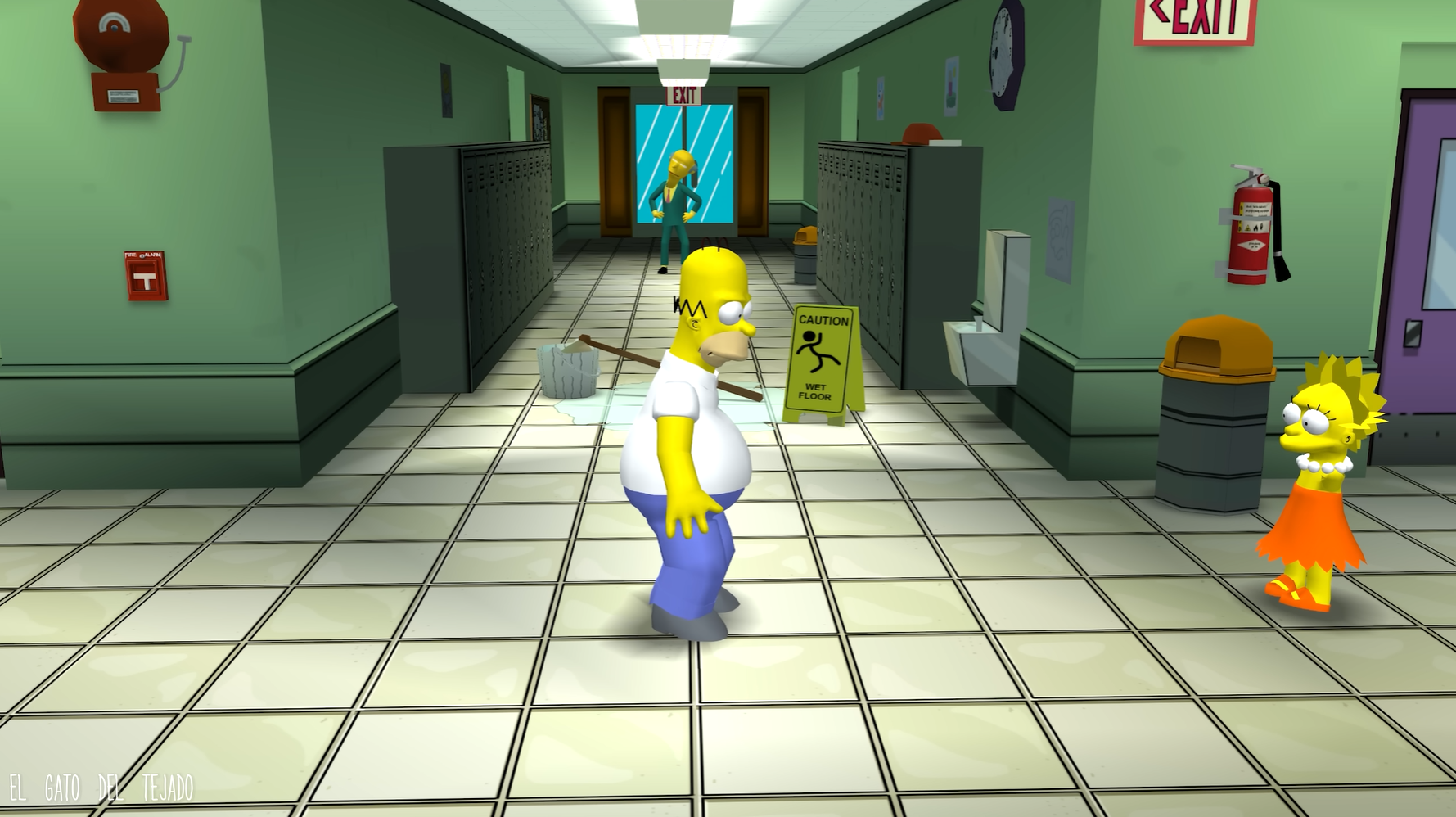 Ремастер The Simpsons Hit and Run продолжает радовать. Энтузиаст приблизил  графику к мультсериалу Симпсоны