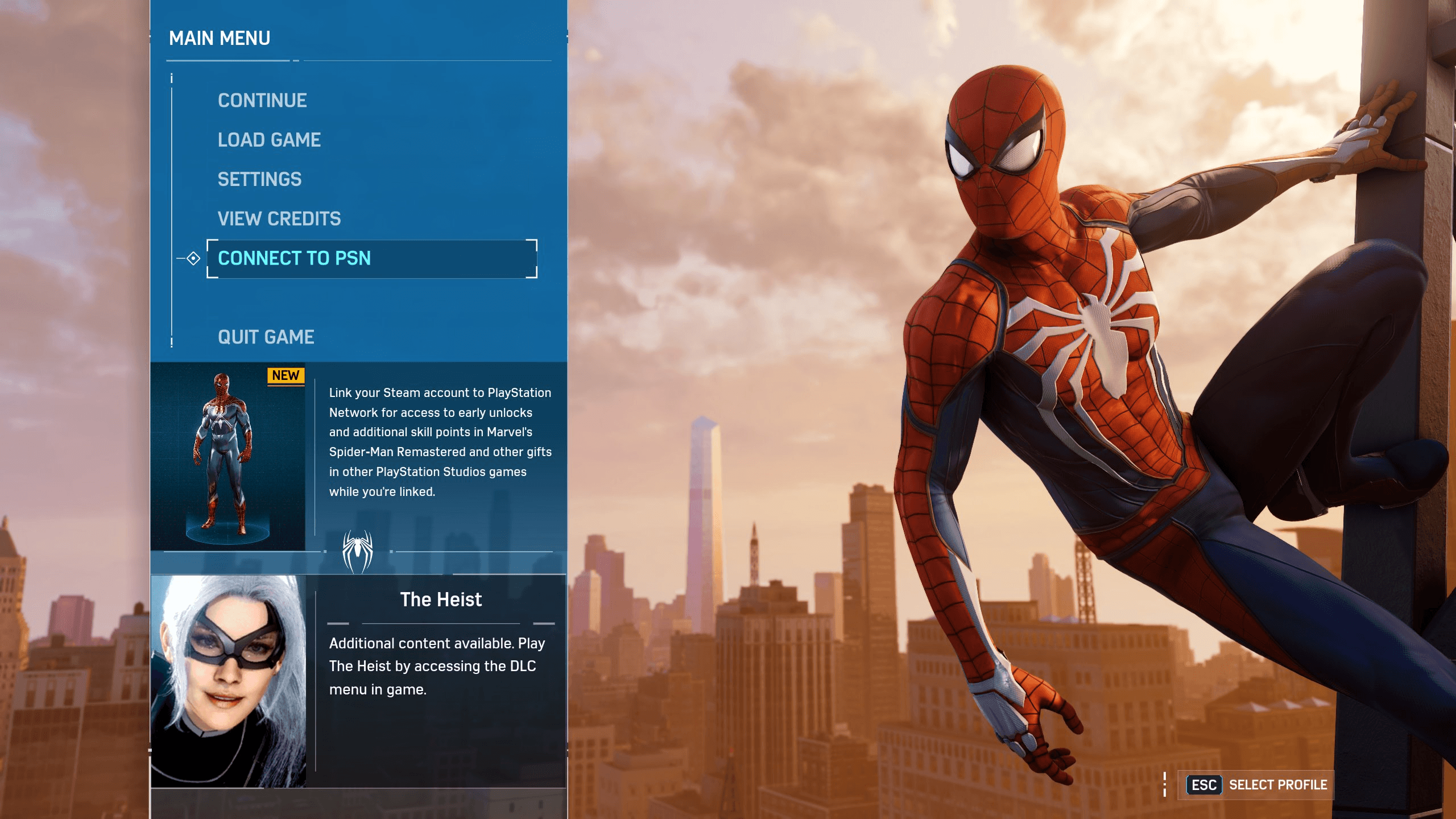 В ПК-версии ремастера Spider-Man появилась интеграция с PSN