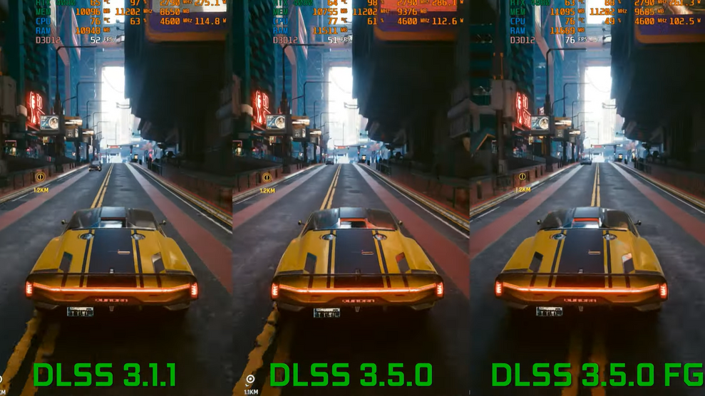 Порівняння DLSS 3.5 та DLSS 3.1 у Cyberpunk 2077